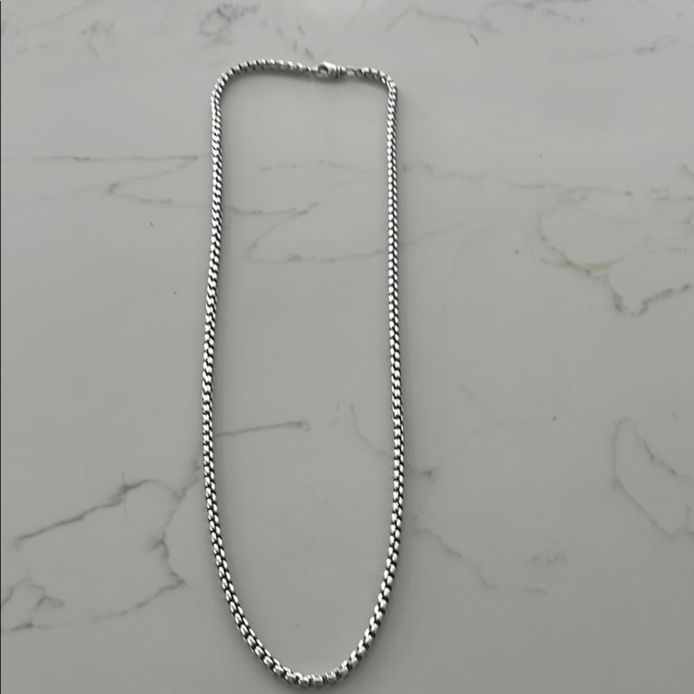 David Yurman Elegant Silver Chain Necklace